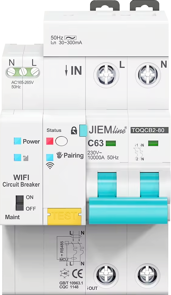Interruptores y disyuntores inteligentes WiFi