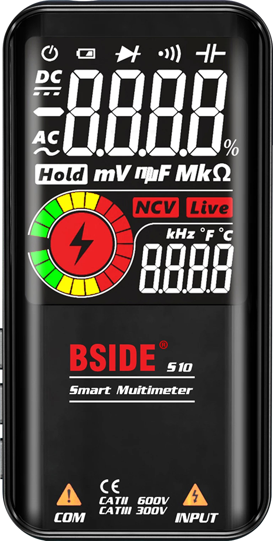 Mult&iacute;metro digital inteligente BSIDE S10